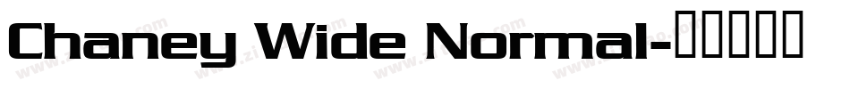 Chaney Wide Normal字体转换